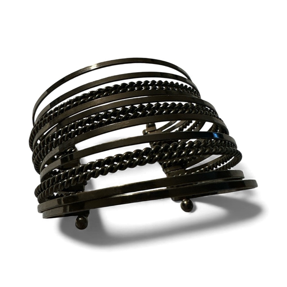 Metal Cuff Bracelet w: free matching ring